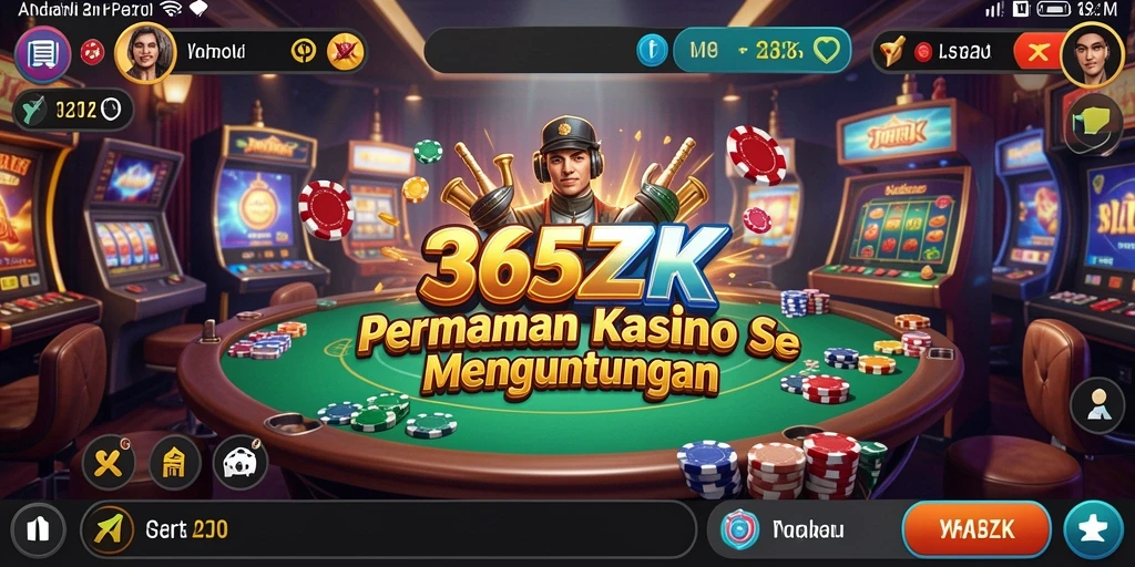Tampilan gameplay Kasino yang menarik dan penuh warna di 365ZK.