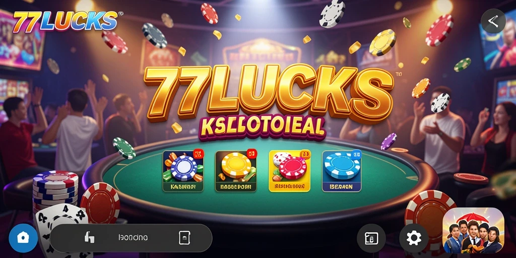 Tampilan menarik dari gameplay Kasino di 77LUCKS.