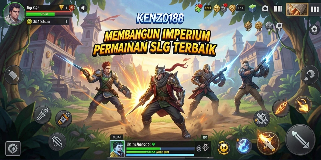 Screenshot gameplay KENZO188 menunjukkan aksi strategi yang mendebarkan.