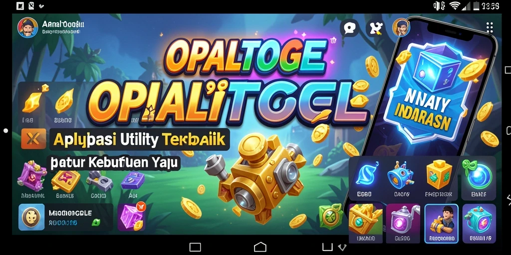 Tampilan utama OPALTOGEL dengan fitur-fitur Utility yang memudahkan.