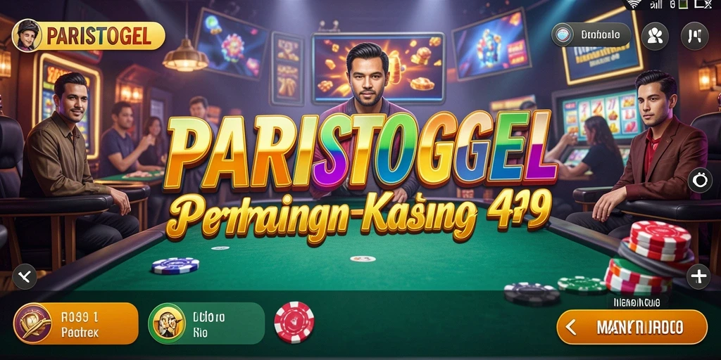 Screenshot utama PARISTOGEL dengan gameplay kasino yang menarik.