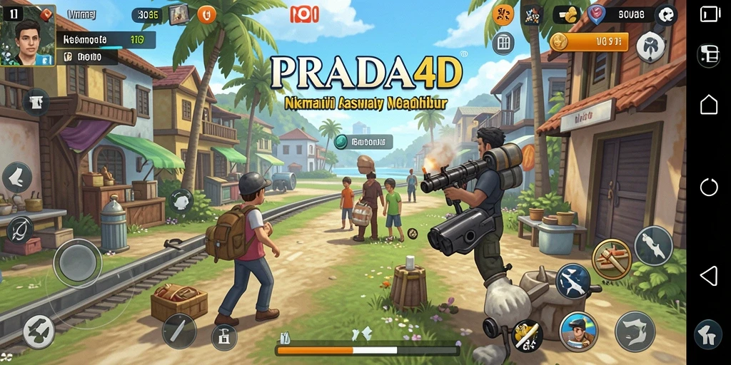 Tampilan gameplay PRADA4D yang menyenangkan dan interaktif.
