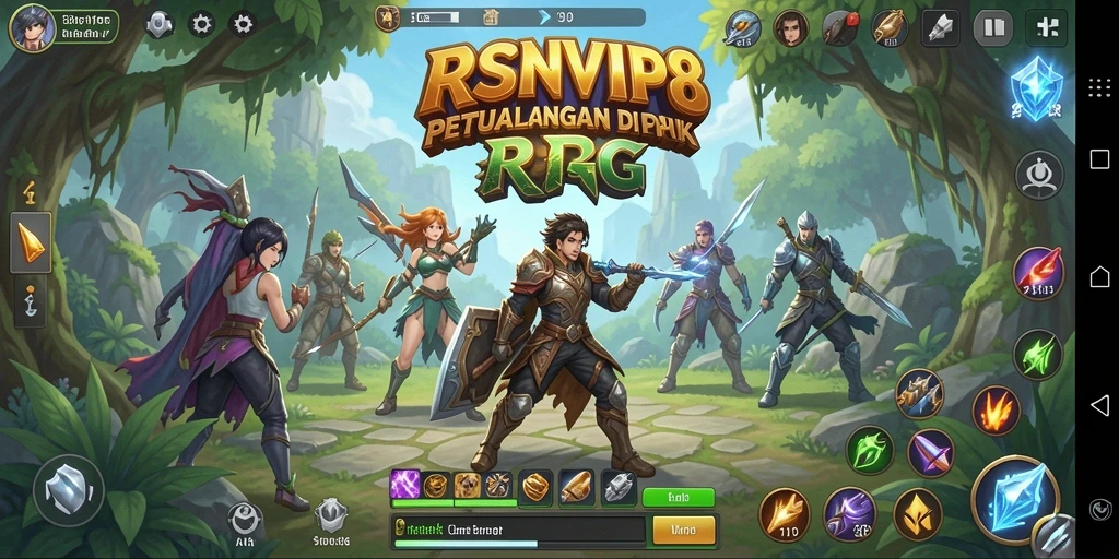 Screenshot gameplay menampilkan petualangan seru di dunia RPG.