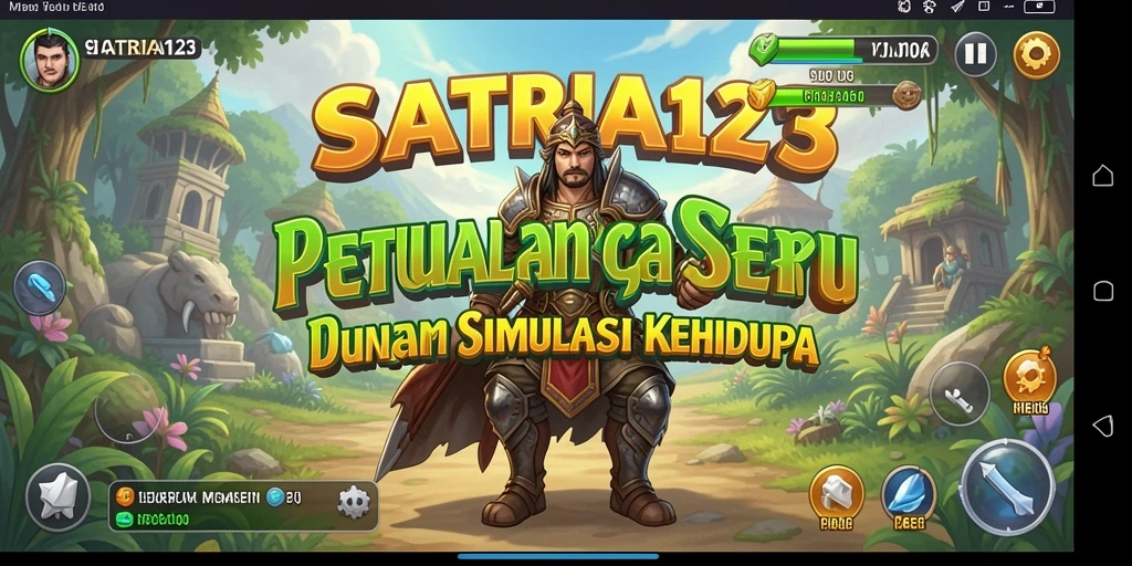 Tampilan gameplay SATRIA123 dengan berbagai aktivitas menarik.