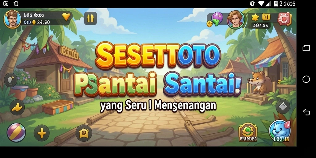 Gameplay SESETOTO yang seru dan penuh warna.