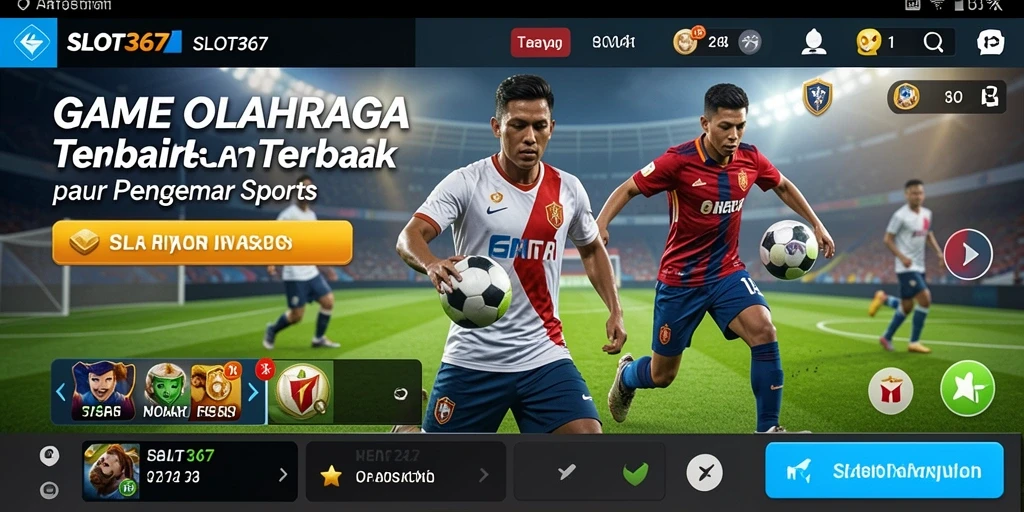 Tangkapan layar utama SLOT367 menunjukkan intensitas permainan olahraga.