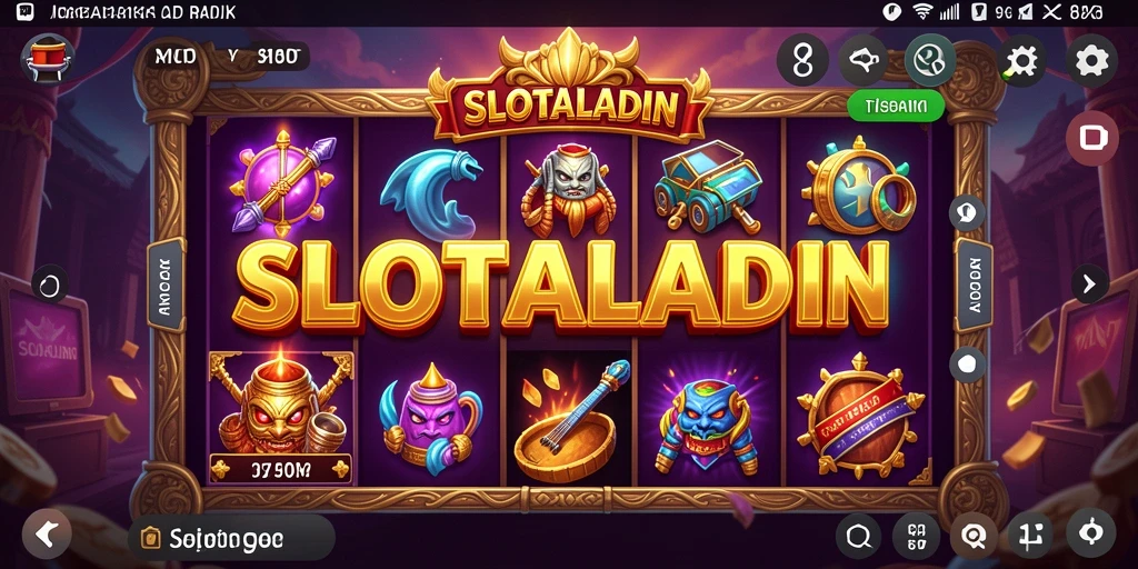 Tampilan menarik dari gameplay SLOTALADIN yang penuh warna.