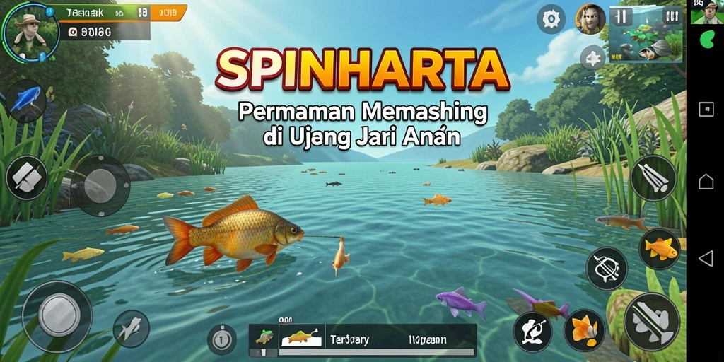 Tangkapan ikan luar biasa dalam gameplay SPINHARTA.